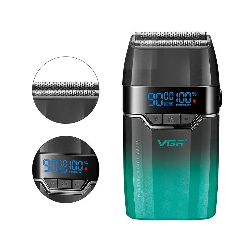 VYRON® Dual Foil Pro Shaver – High-Speed Cordless Finishing Razor