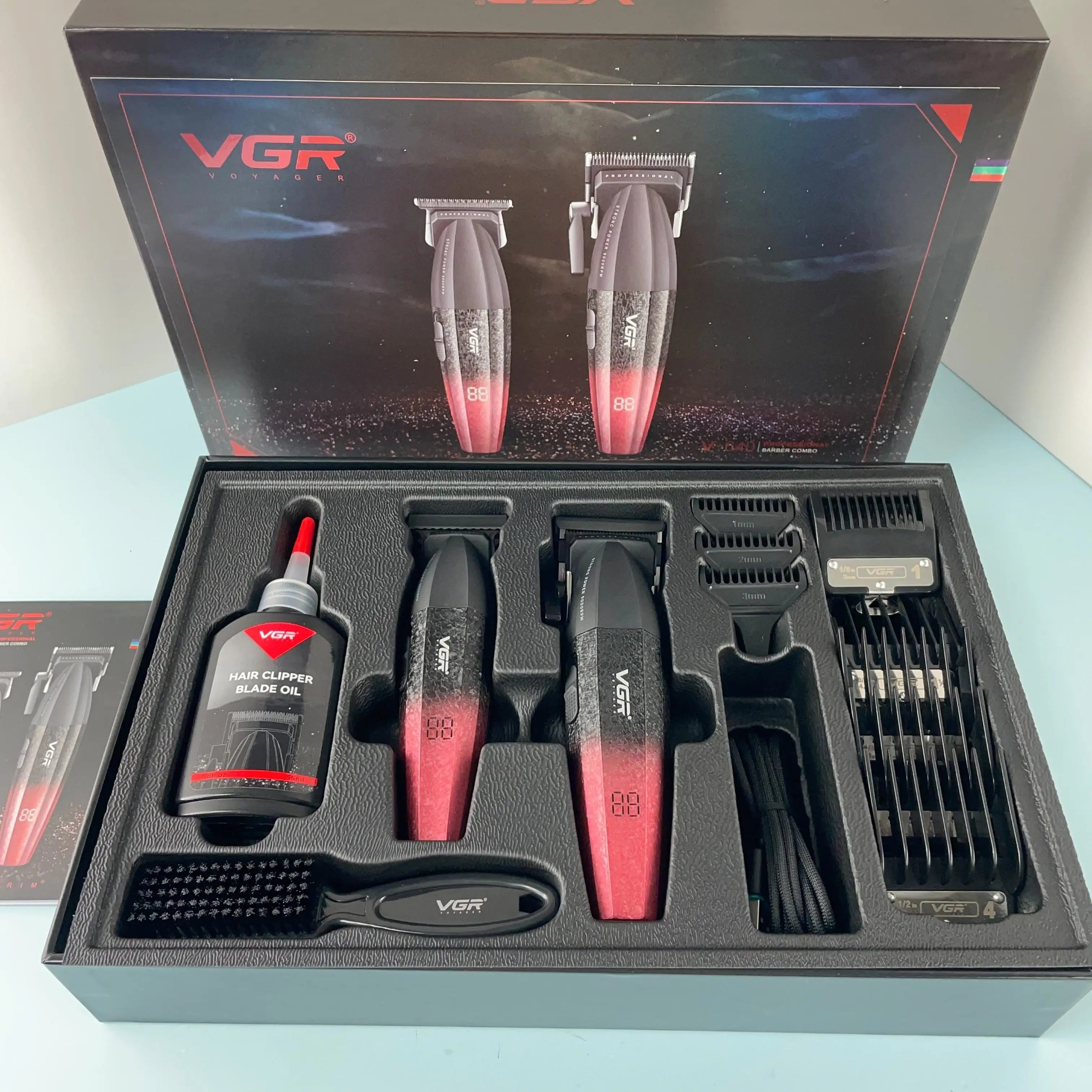 VYRON® Elite 2-in-1 Barber Trimmer Kit – Professional Cordless Clipper Set