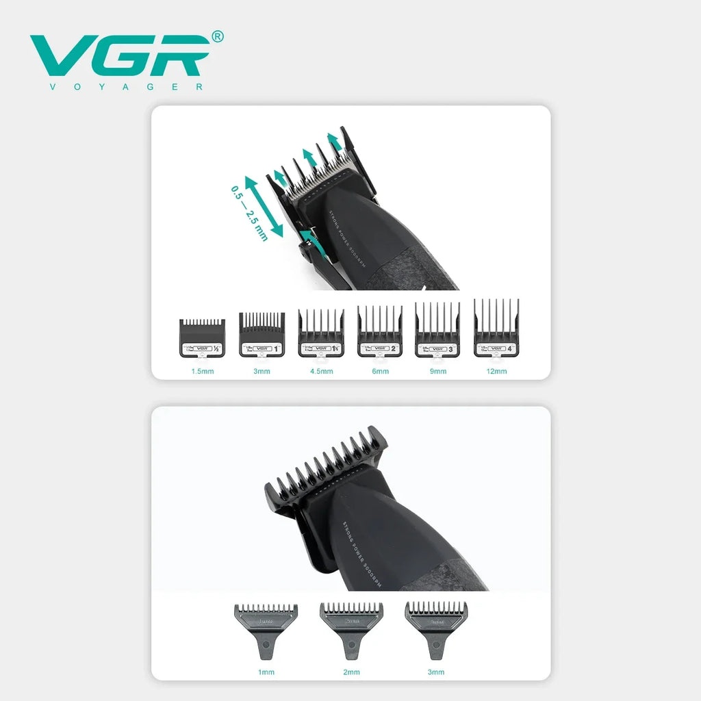 VYRON® Turbo Pro Barber Set – 9000RPM Cordless Clipper & Trimmer Kit