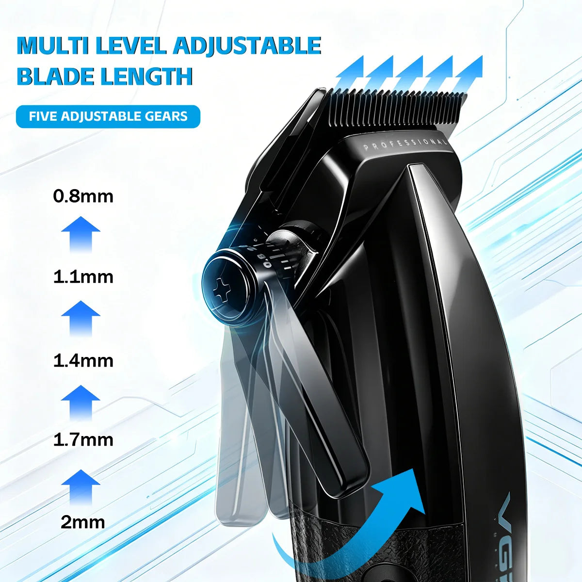 VYRON® Pro Barber Clipper Kit – Cordless Precision Fade Machine