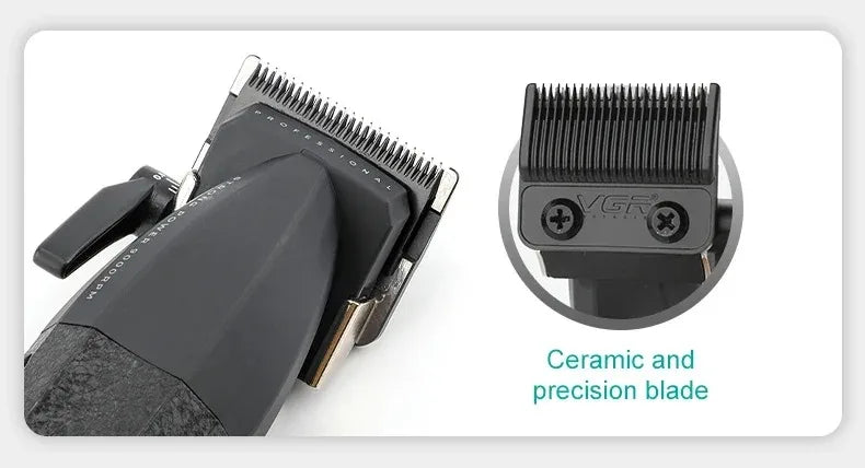 VYRON® Turbo Pro Barber Set – 9000RPM Cordless Clipper & Trimmer Kit